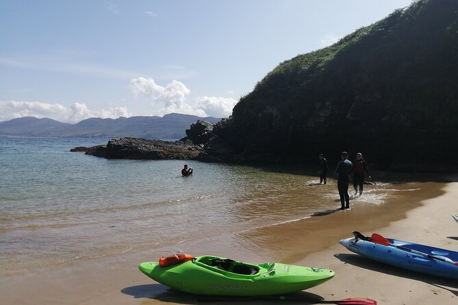 7 Arches Kayak Tour - The private beach and waterfall cave