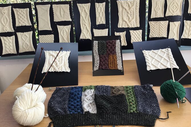 Aran Knitting, History and Heritage in the Burren - Trying a Prepared Cable Pattern