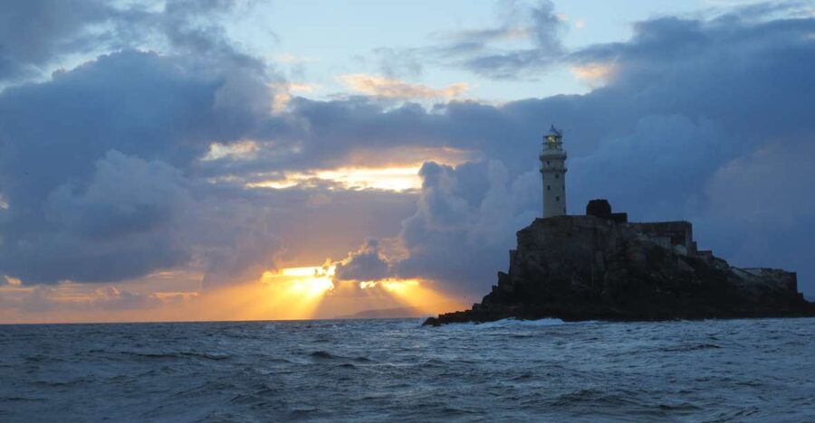Baltimore Harbor: Sunset Cruise to Fastnet Rock Lighthouse - Baltimore Beacon and the first coastal views
