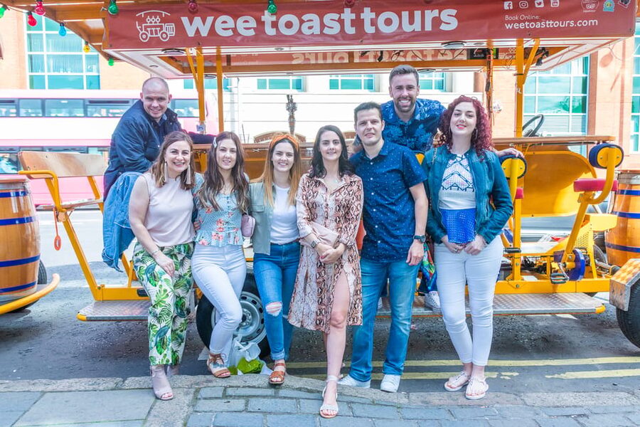 Belfast: City Centre Beer Bike Tour - Pedaling into Belfast city centre