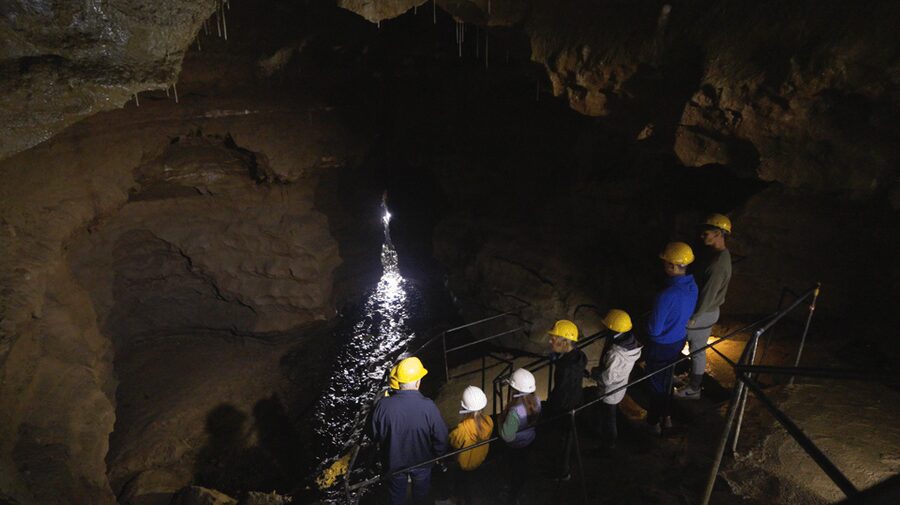Doolin Cave Tour: Experience Europe's Largest Stalactite - Standing beneath the great formation