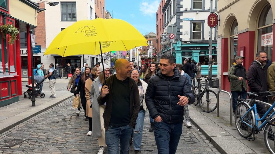Dublin: Bucket List Sights Walking Tour - Temple Bar beyond the pub signs