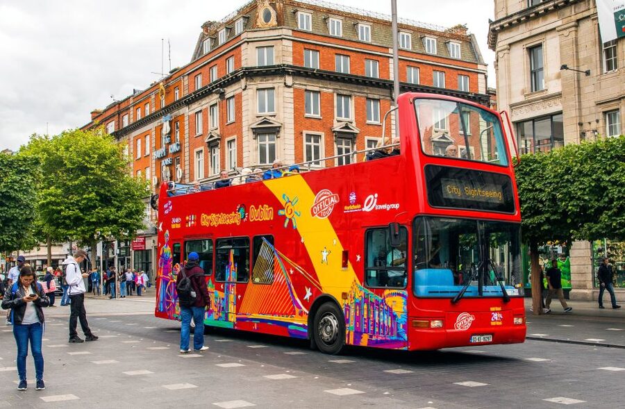 Dublin: City Sightseeing Hop-On Hop-Off Bus Tour - Live guides, audio commentary, and the walking tour
