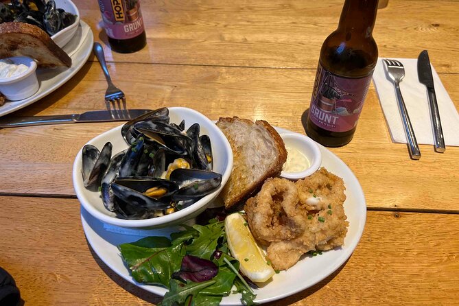 Dublin Coastal Craft Beer and Seafood Trail - Howth Lighthouse and the seafood platter