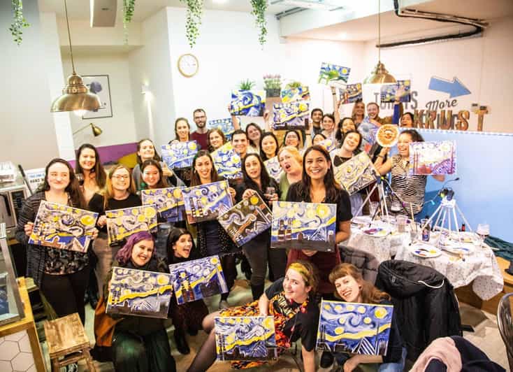 Dublin: Drinking and Painting Party with Art Instructor - A patient instructor keeps the pressure low