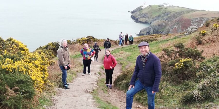 Dublin: Dublin Coastal Hike and Pints & Puppies - Cliff views and the uphill section