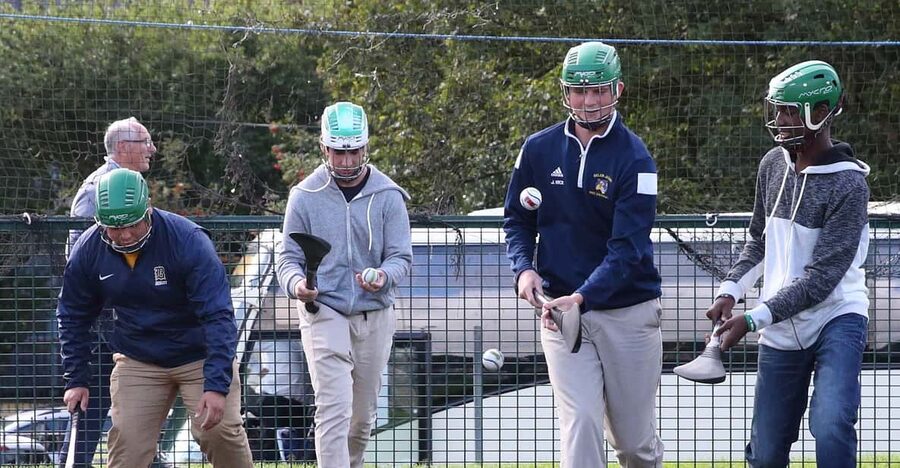 Dublin: Gaelic Games Experience - The indoor introduction explains the Irish connection