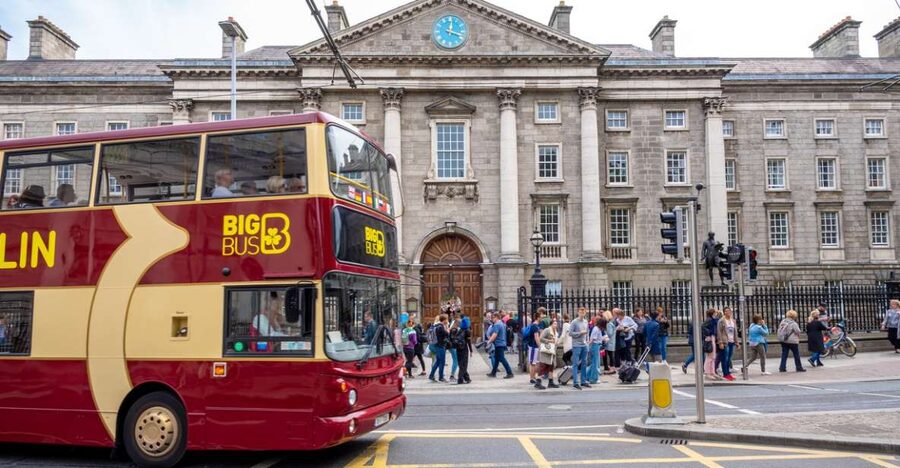 Dublin: Jameson Whiskey Distillery & Hop-on Hop-off Bus Tour - What the central Dublin stops offer