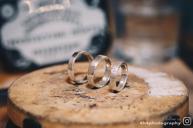 Dublin Jewellery Forge a Hammered Silver ring:Georges Street - Watching the soldering up close