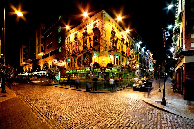 Dublin Live Guided Panoramic Open-Top Night Bus Tour - Trinity College, Merrion Square, and Oscar Wilde