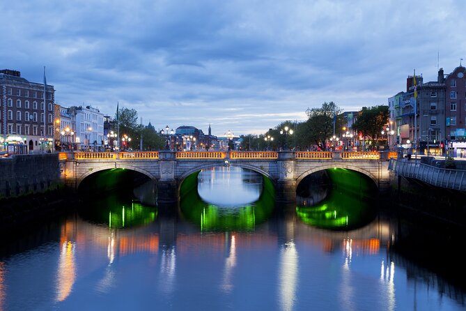 Dublin Live Guided Panoramic Open-Top Night Bus Tour - St Stephen’s Green and Molly Malone