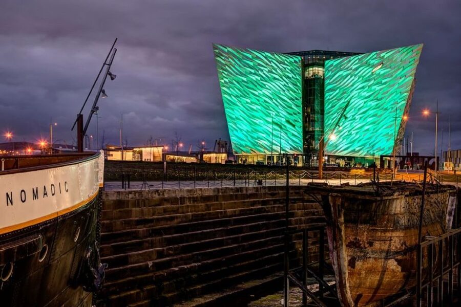 From Dublin: Belfast, Monasterboice & Birthplace of Titanic - Arriving in Belfast and reading the city