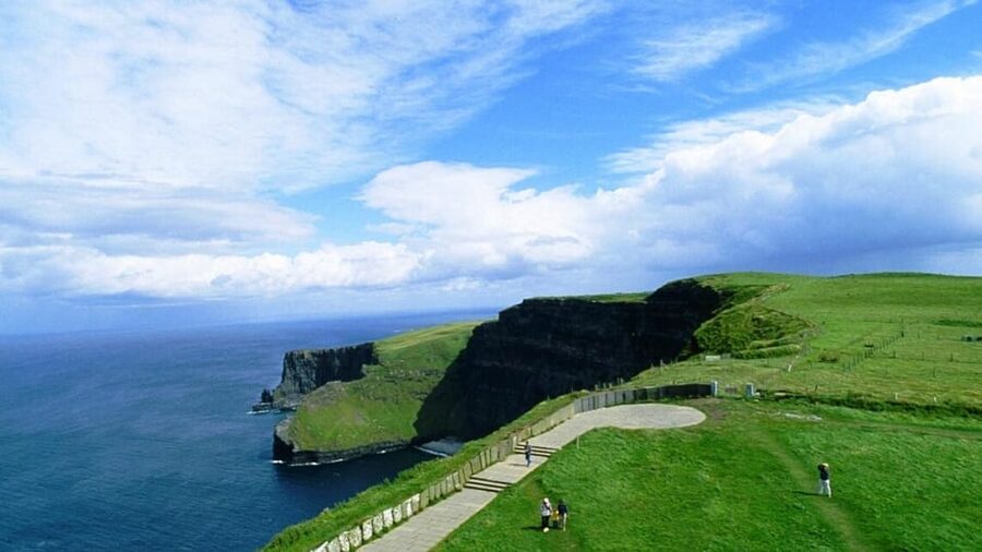 From Galway: Cliffs of Moher and The Burren Tour - Doolin Pier and the Atlantic wind