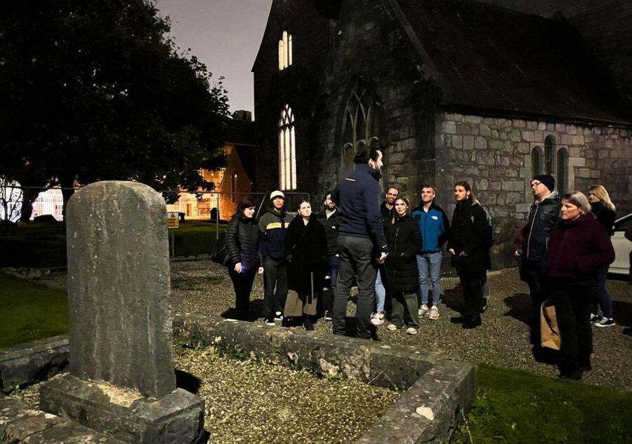 Galway: Dark History Guided City Walking Tour - Galway after sunset at Eyre Square