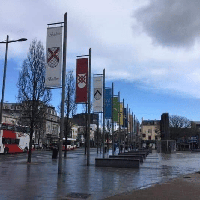 Galway: Medieval Galway Tour - Finding the medieval walls inside a shopping center