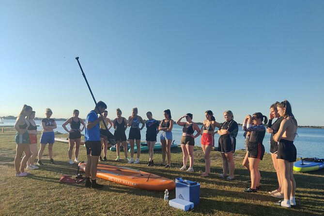 Sunset SUP experience in Malahide, Dublin - Learning the first paddle strokes